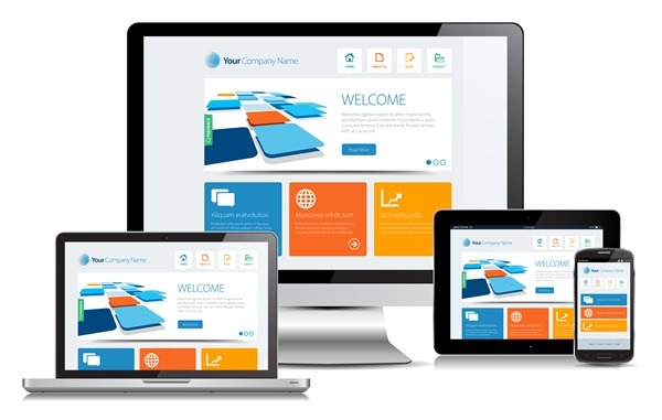 desktop laptop tablet mobile responsive professional website design